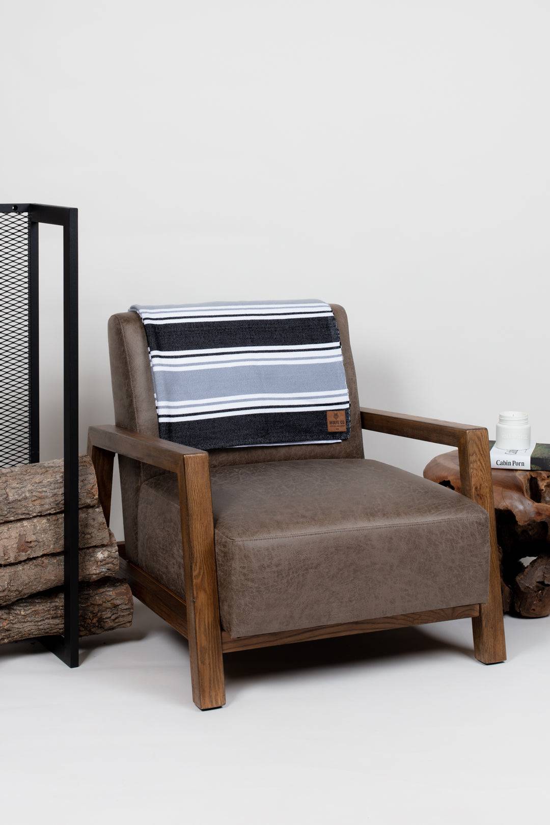 Grey & Black Drummond Blanket - Threshold Coffee