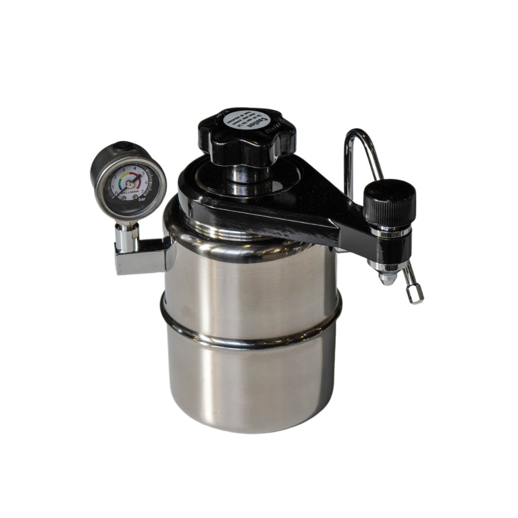 BELLMAN Stovetop Espresso & Cappuccino Maker with Pressure Gauge - Threshold Coffee