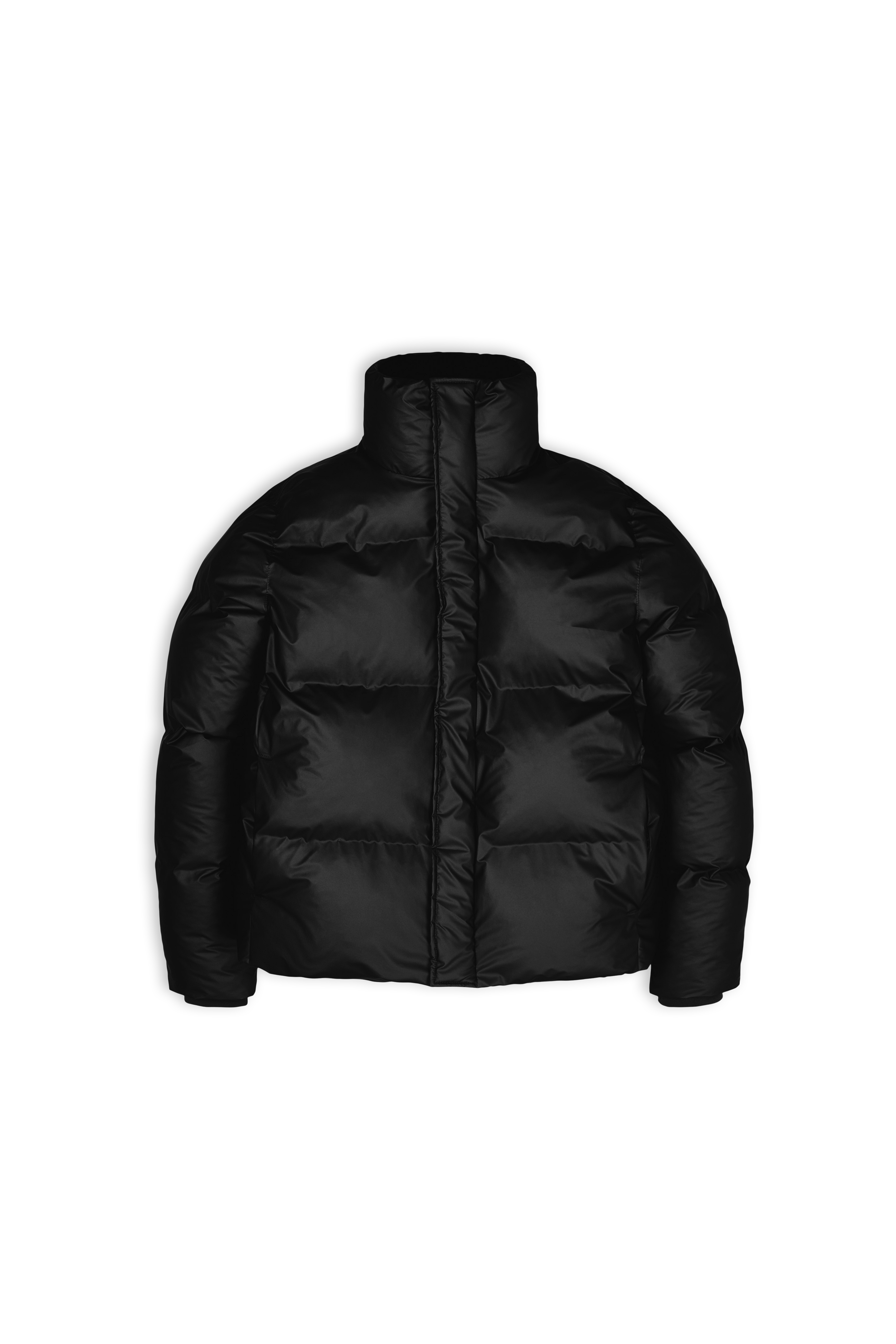 Black Boxy Puffer Jacket - Threshold Coffee