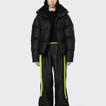 Black Boxy Puffer Jacket - Threshold Coffee