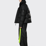 Black Boxy Puffer Jacket - Threshold Coffee