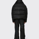 Black Boxy Puffer Jacket - Threshold Coffee
