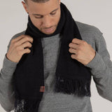 Navy Longford Ribbed Scarf - Threshold Coffee