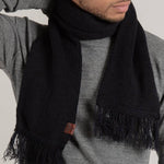 Navy Longford Ribbed Scarf - Threshold Coffee