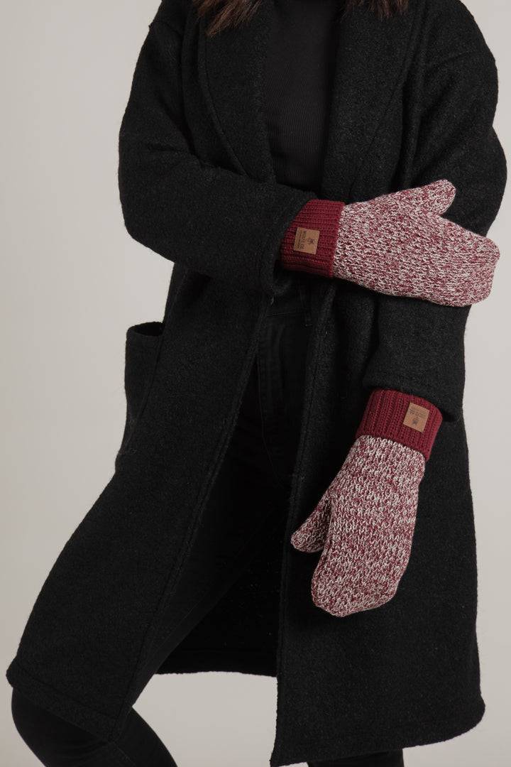 Peppermint Fleece Lined Mitts - Threshold Coffee