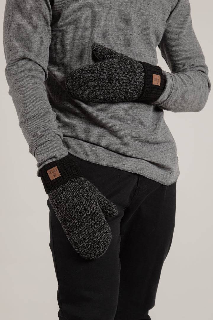 Charcoal Fleece Lined Mitts - Threshold Coffee