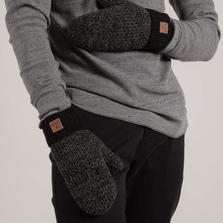 Charcoal Fleece Lined Mitts - Threshold Coffee