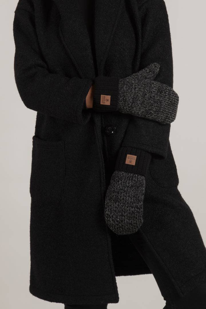 Charcoal Fleece Lined Mitts - Threshold Coffee