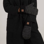 Charcoal Fleece Lined Mitts - Threshold Coffee