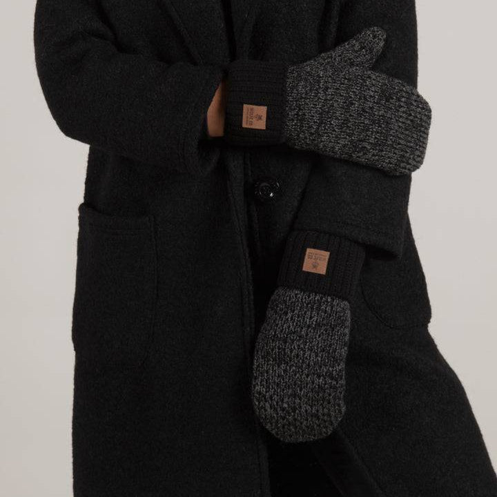 Charcoal Fleece Lined Mitts - Threshold Coffee