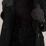 Charcoal Fleece Lined Mitts - Threshold Coffee