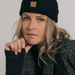 Black Longford Ribbed Toque - Threshold Coffee