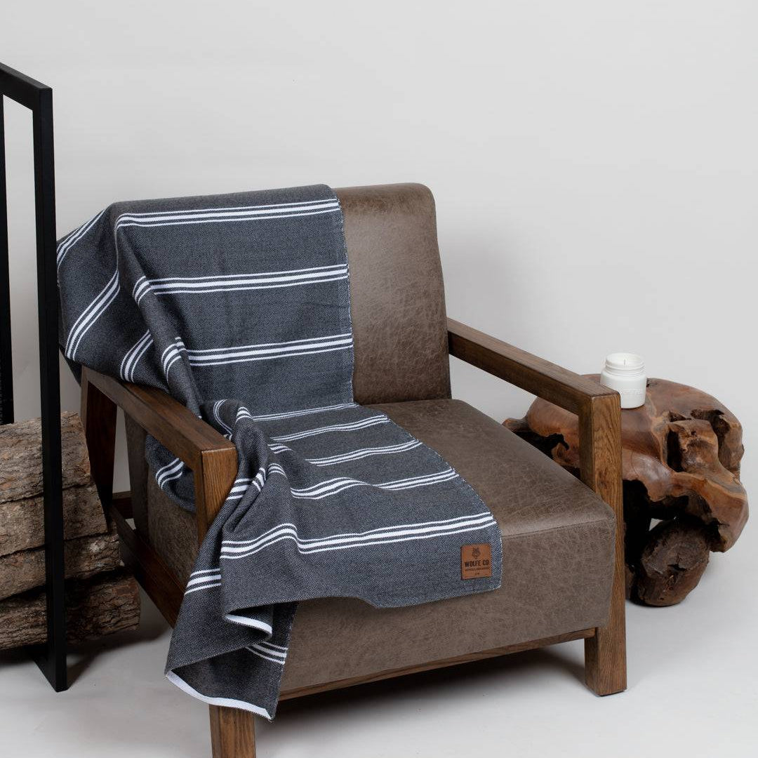 Charcoal Drummond Blanket - Threshold Coffee