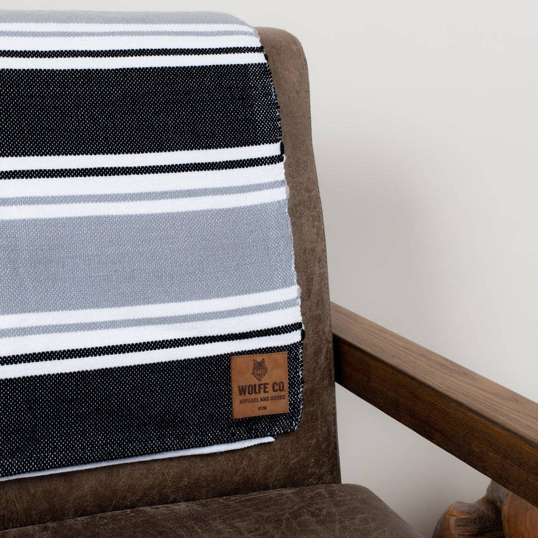 Grey & Black Drummond Blanket - Threshold Coffee
