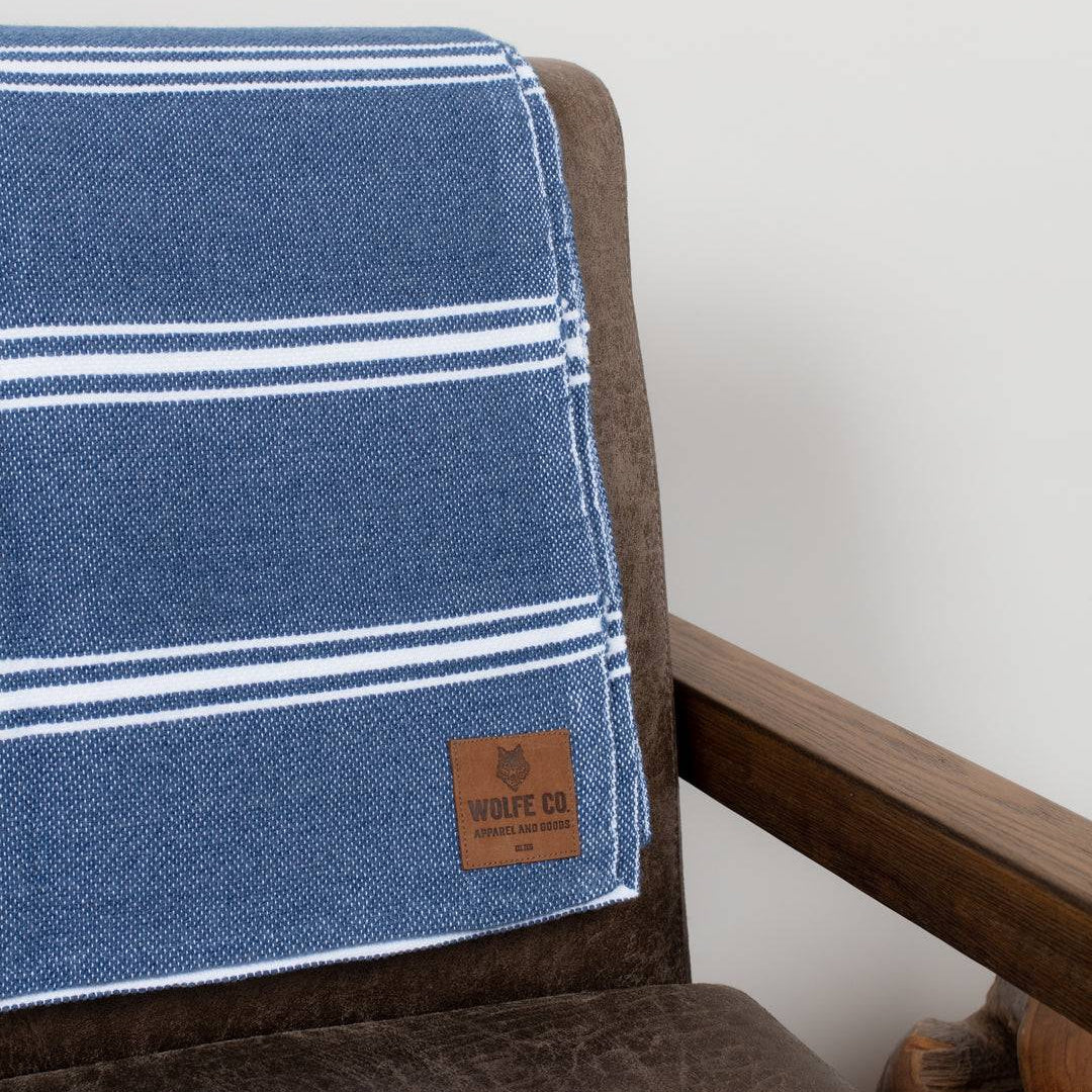 Navy Drummond Blanket - Threshold Coffee
