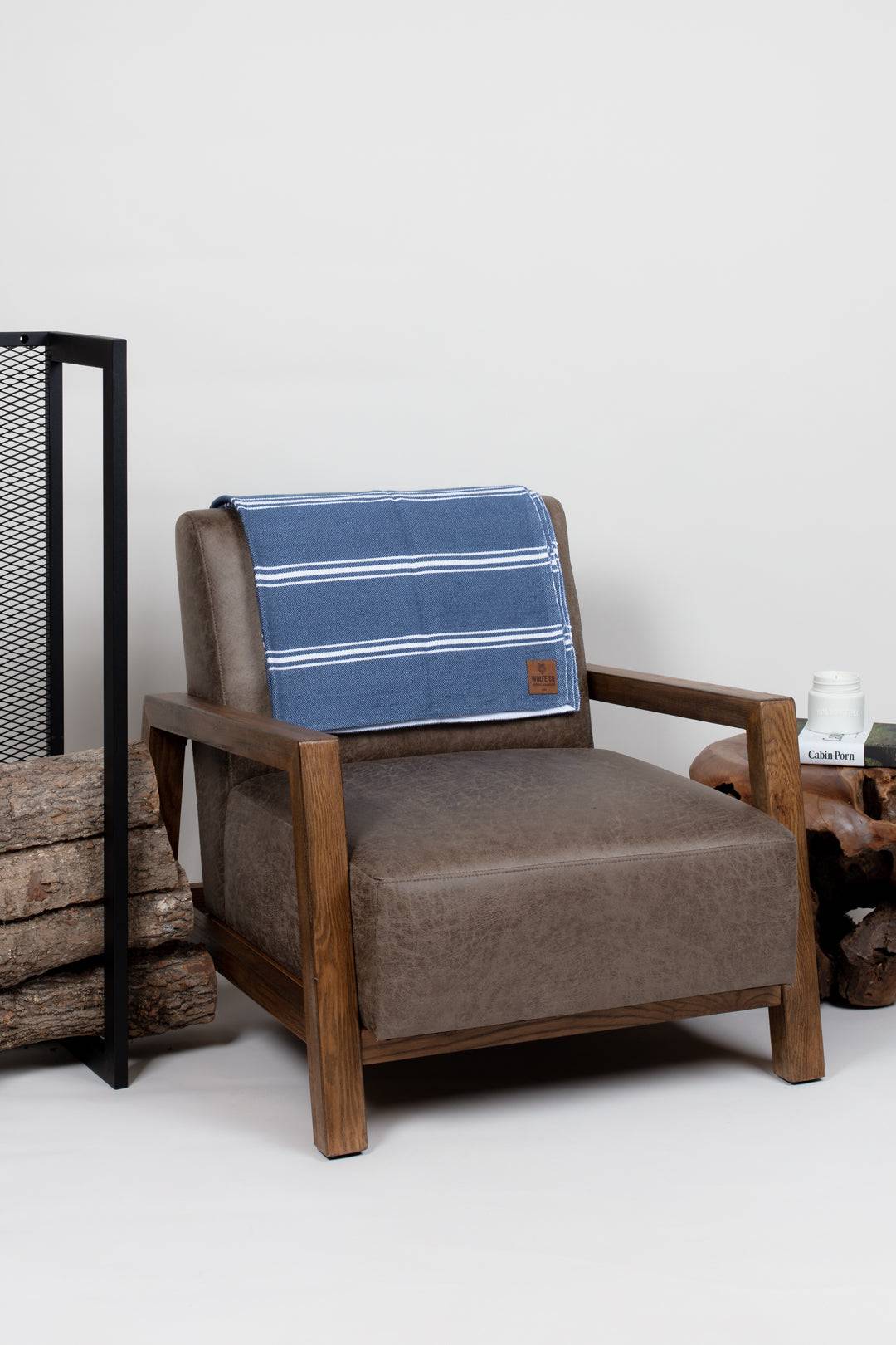 Navy Drummond Blanket - Threshold Coffee