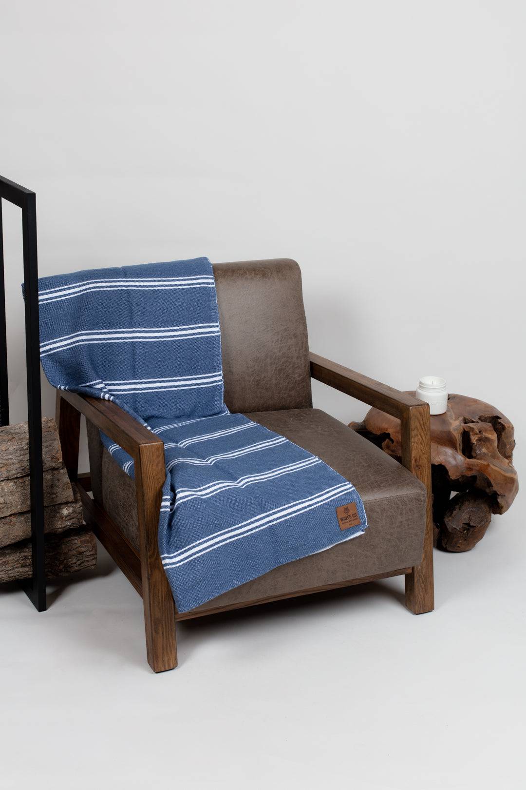 Navy Drummond Blanket - Threshold Coffee
