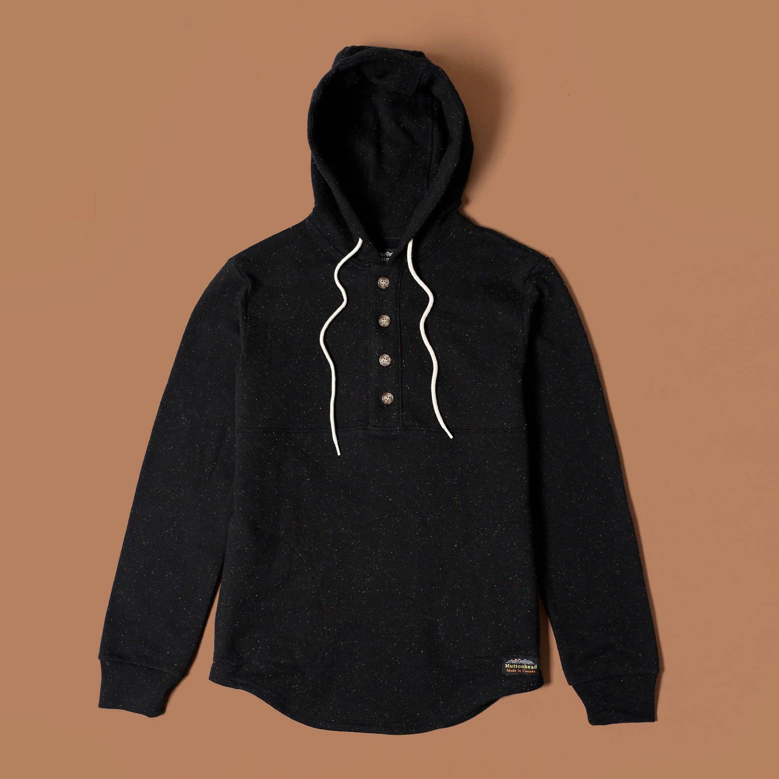 Camping Hoodie - Black Rainbow Speckle: Large - Threshold Collective