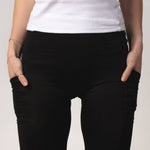 Thalia Black Bike Short - Threshold Coffee