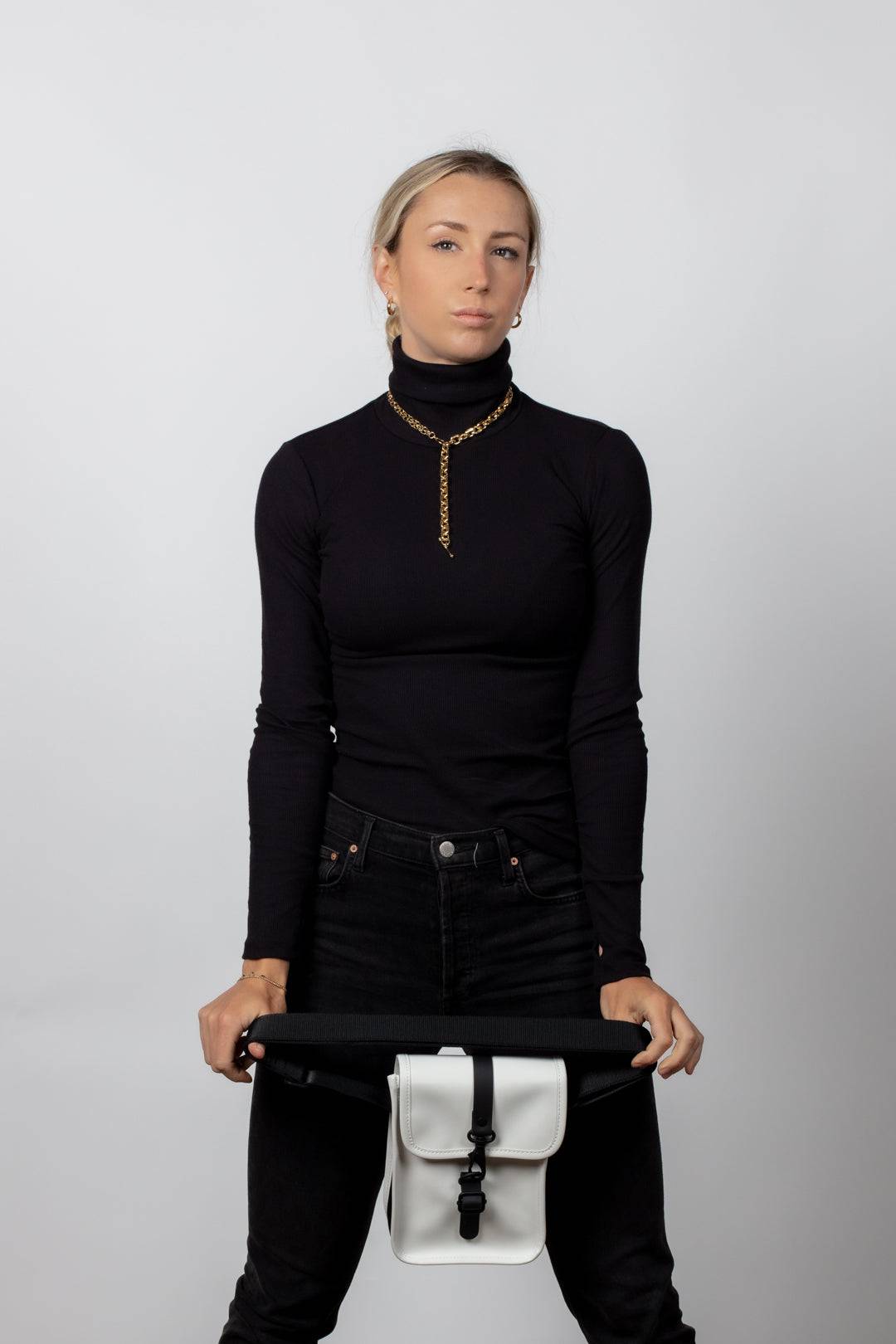 Ribbed Black Turtleneck - Threshold Coffee