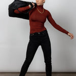 Sienna Highbourne Turtleneck - Threshold Coffee