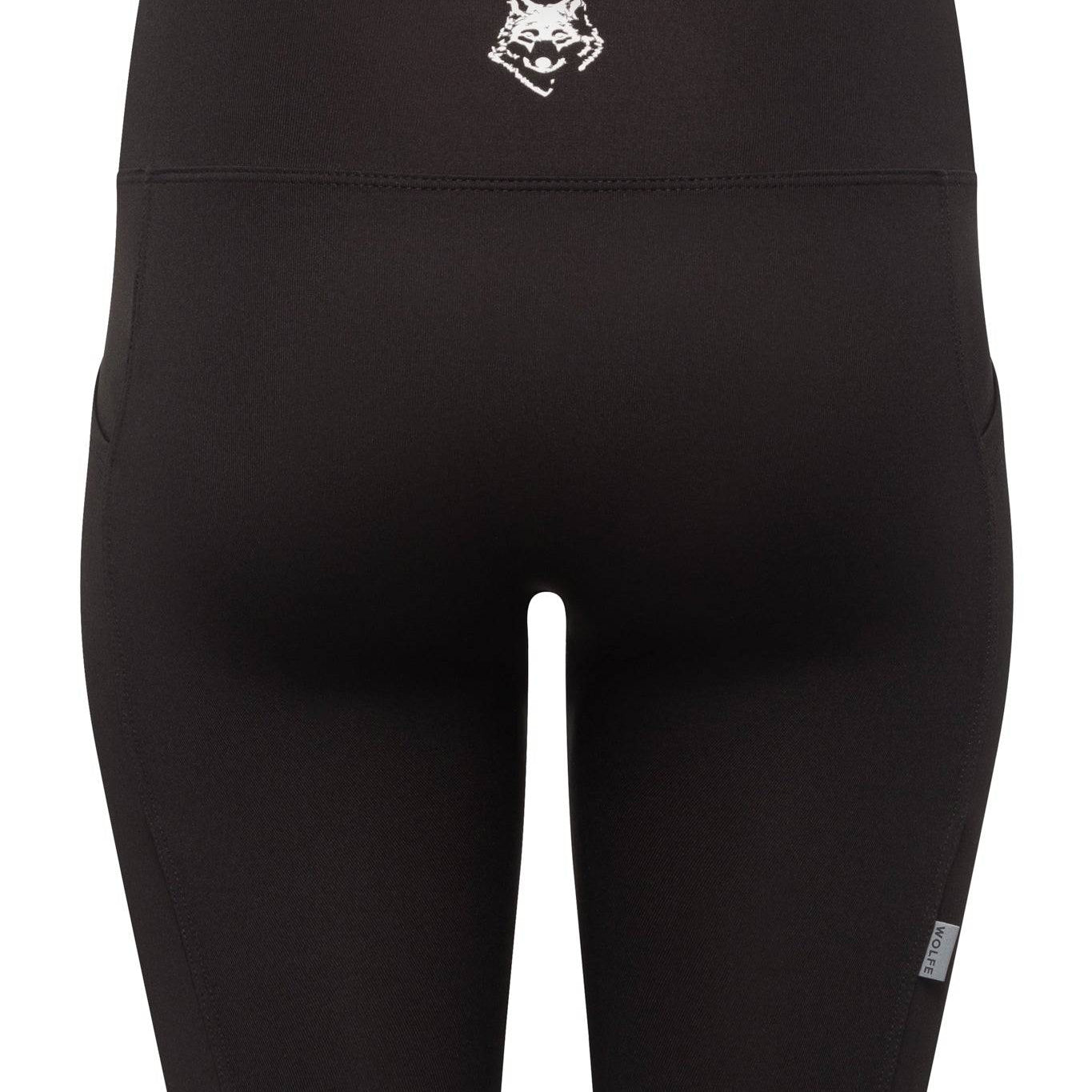 Thalia Black Bike Short - Threshold Coffee