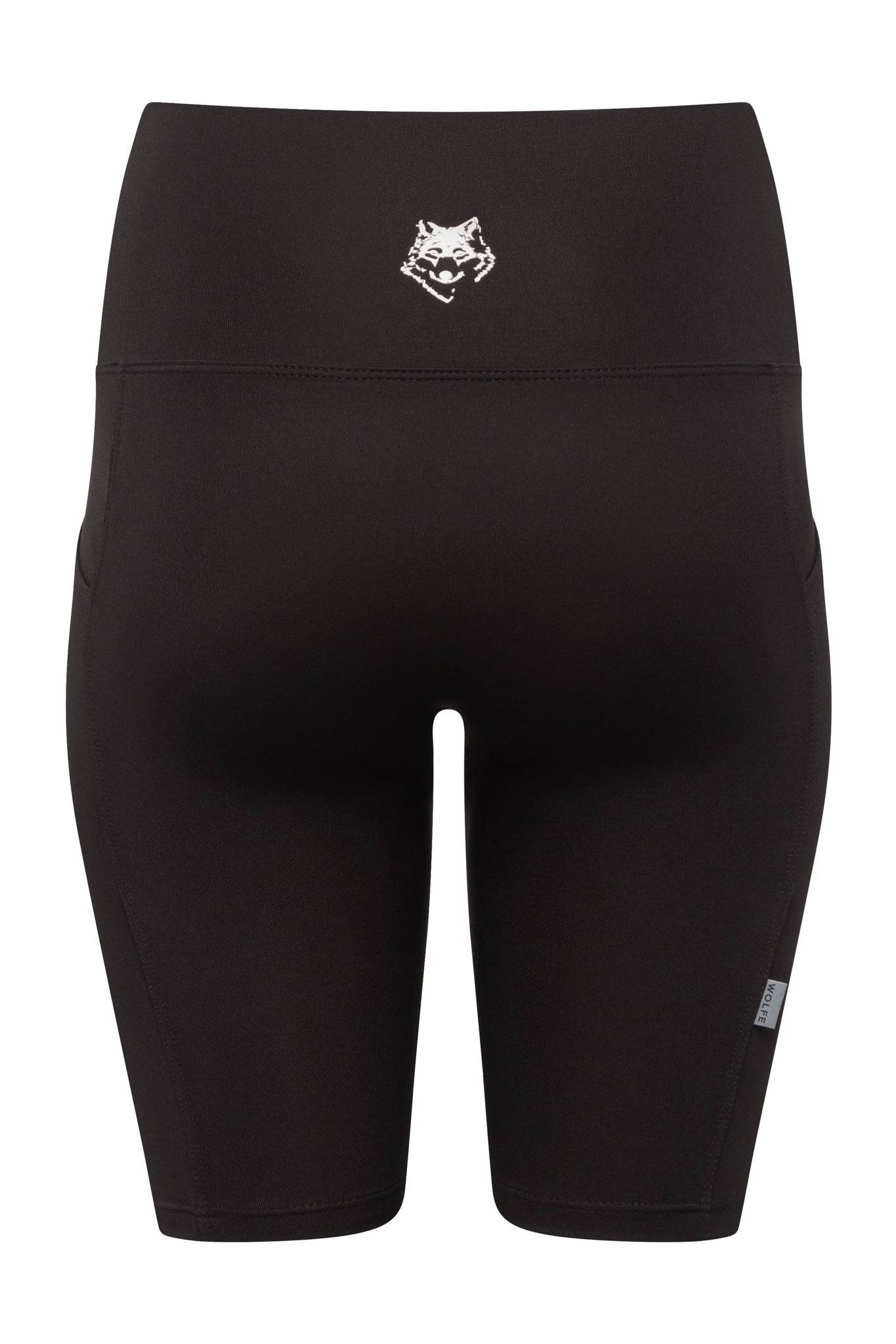Thalia Black Bike Short - Threshold Coffee