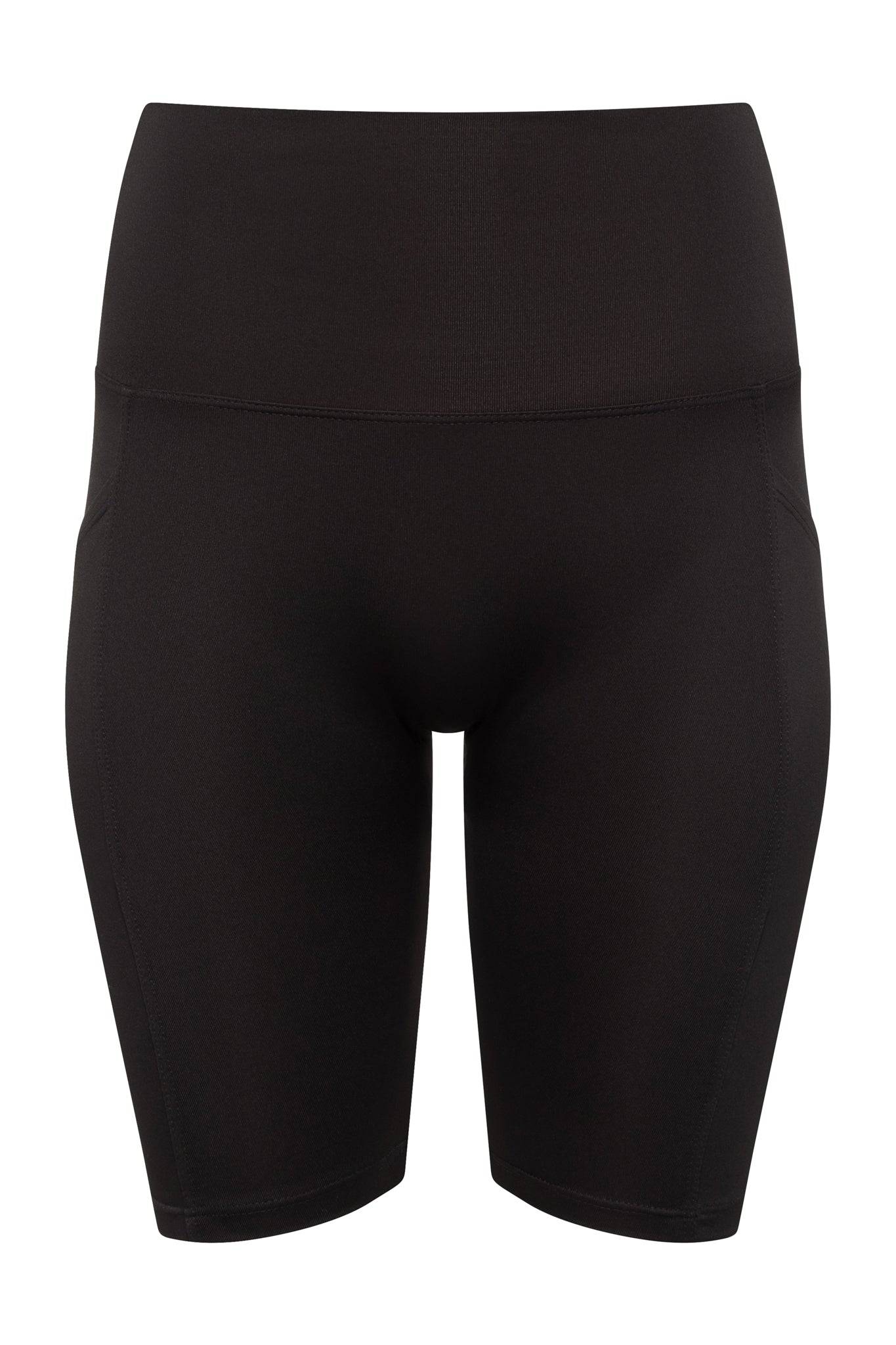 Thalia Black Bike Short - Threshold Coffee
