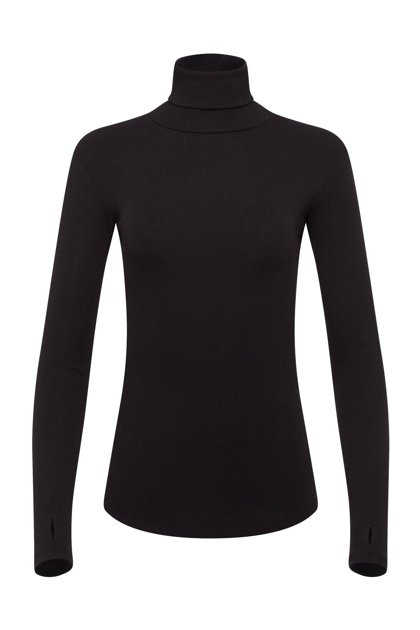 Ribbed Black Turtleneck - Threshold Coffee