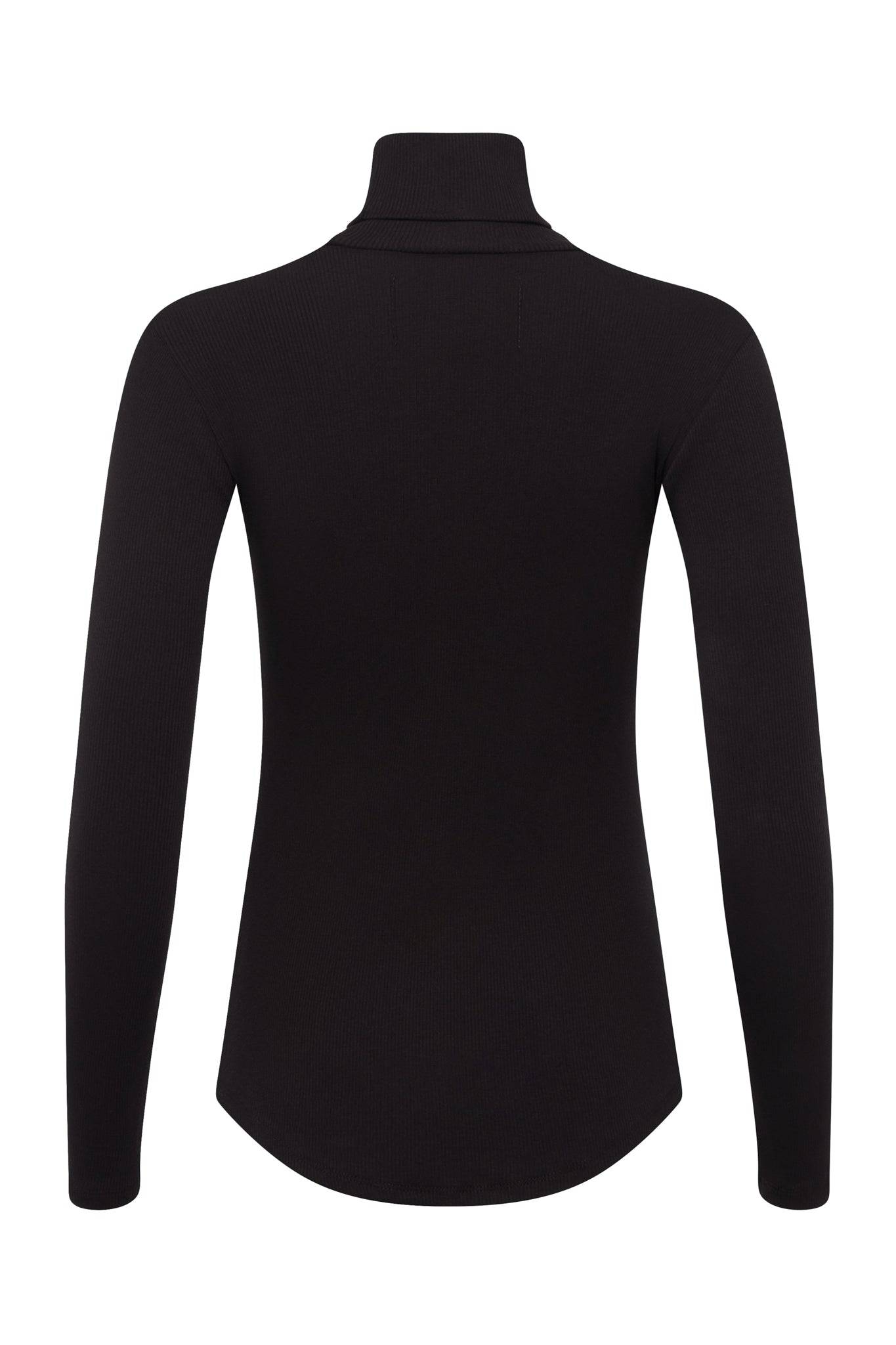 Ribbed Black Turtleneck - Threshold Coffee