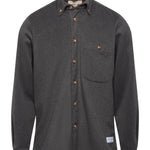 Grey Wool Button Down - Threshold Coffee