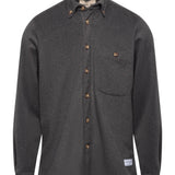 Grey Wool Button Down - Threshold Coffee