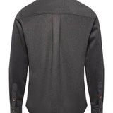 Grey Wool Button Down - Threshold Coffee