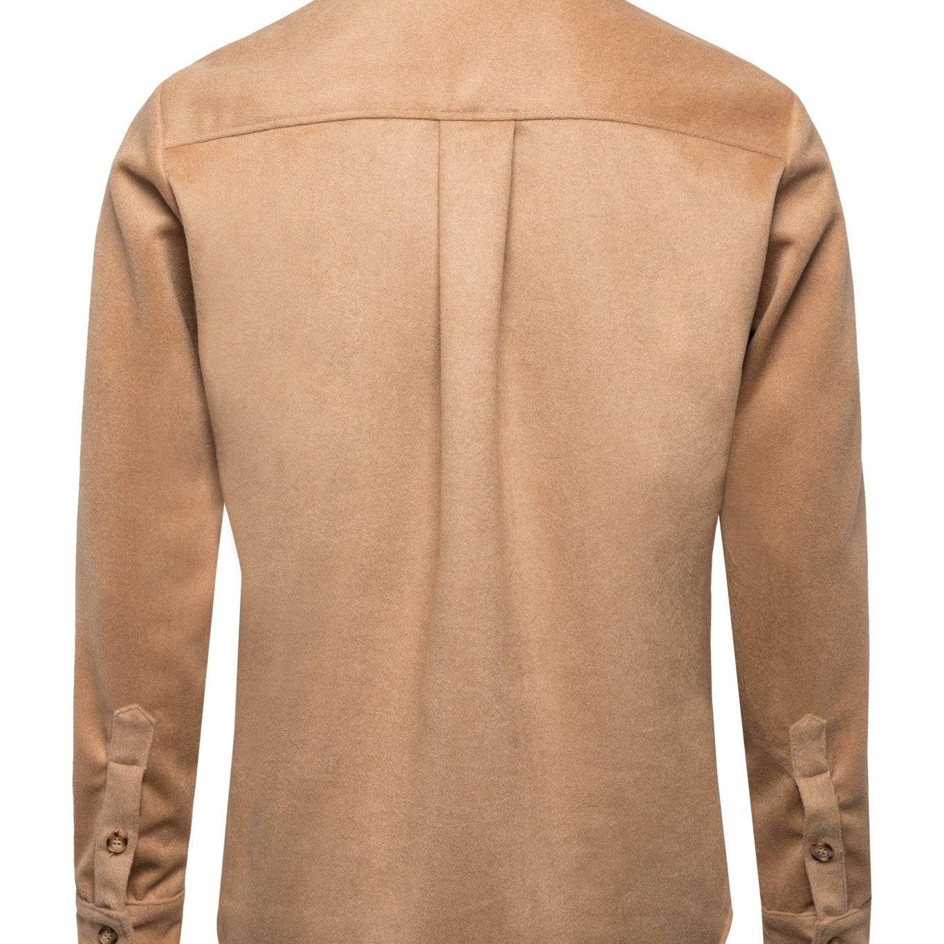 Sand Wool Button Down - Threshold Coffee