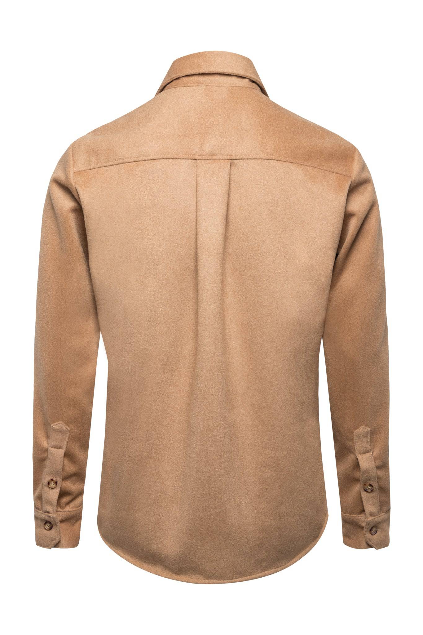 Sand Wool Button Down - Threshold Coffee