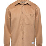 Sand Wool Button Down - Threshold Coffee