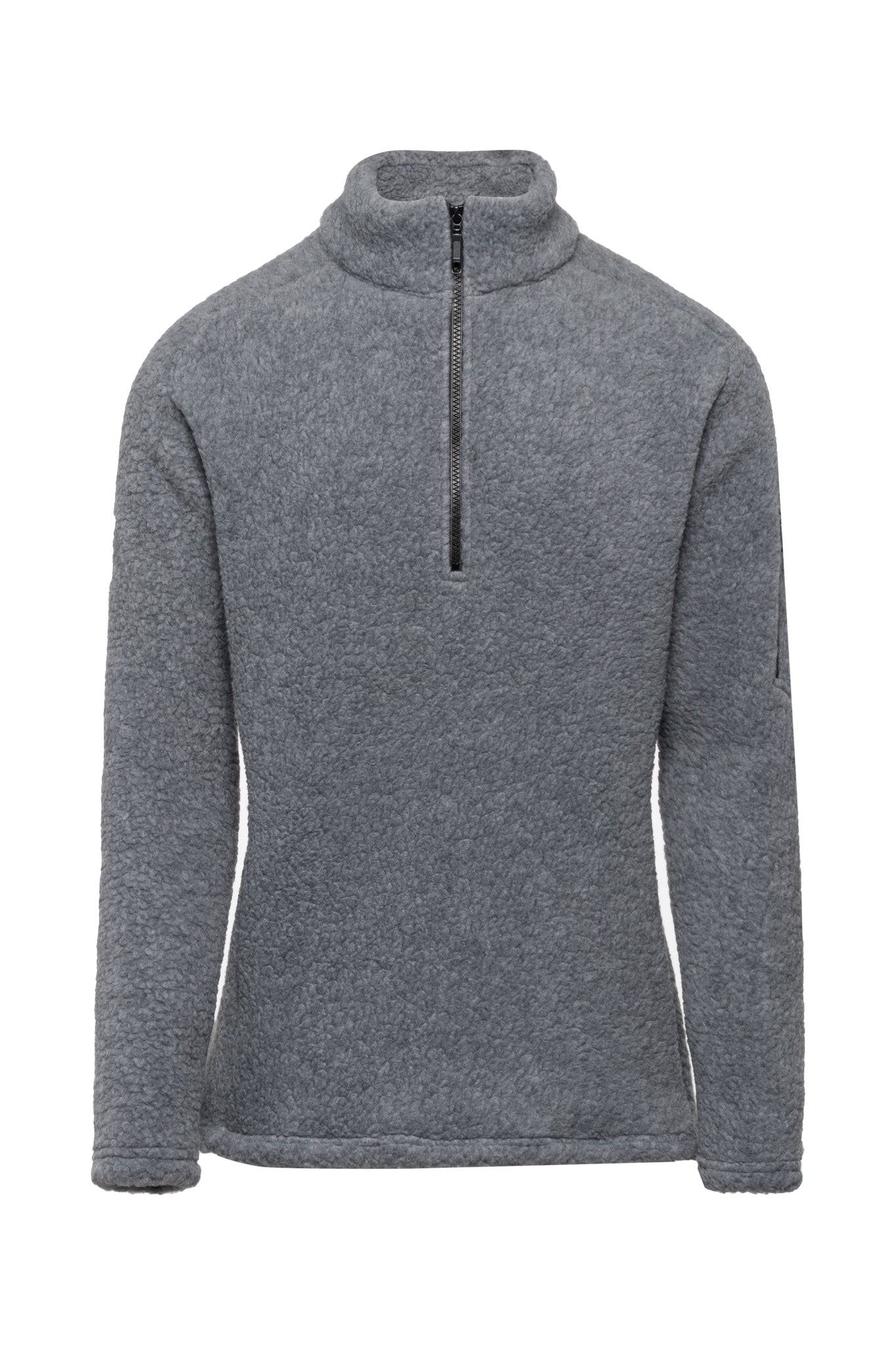 Grey Kitimat Men's Half Zip - Threshold Coffee