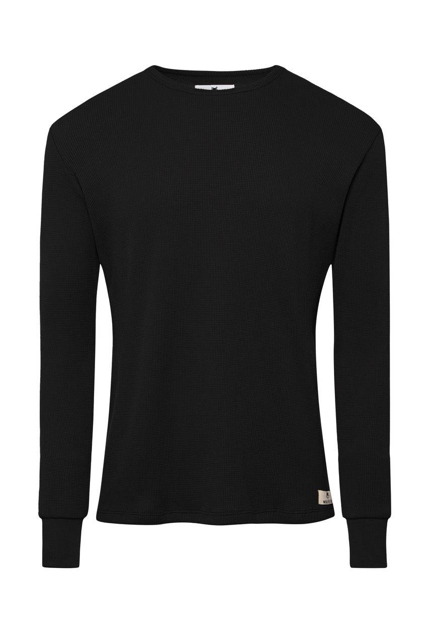 Black Straight Hem Waffle Knit - Threshold Coffee