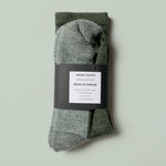 Merino Mountain Hiking Socks - Olive: O/s - Threshold Collective