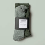 Merino Mountain Hiking Socks - Olive: O/s - Threshold Collective
