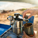 BELLMAN Stovetop Espresso & Cappuccino Maker with Pressure Gauge