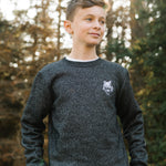 Wolfe Cubs Marled Black Crewneck - Threshold Coffee