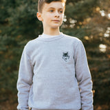 Wolfe Cubs Marled White Crewneck - Threshold Coffee