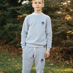Wolfe Cubs Marled White Sweatpants - Threshold Coffee