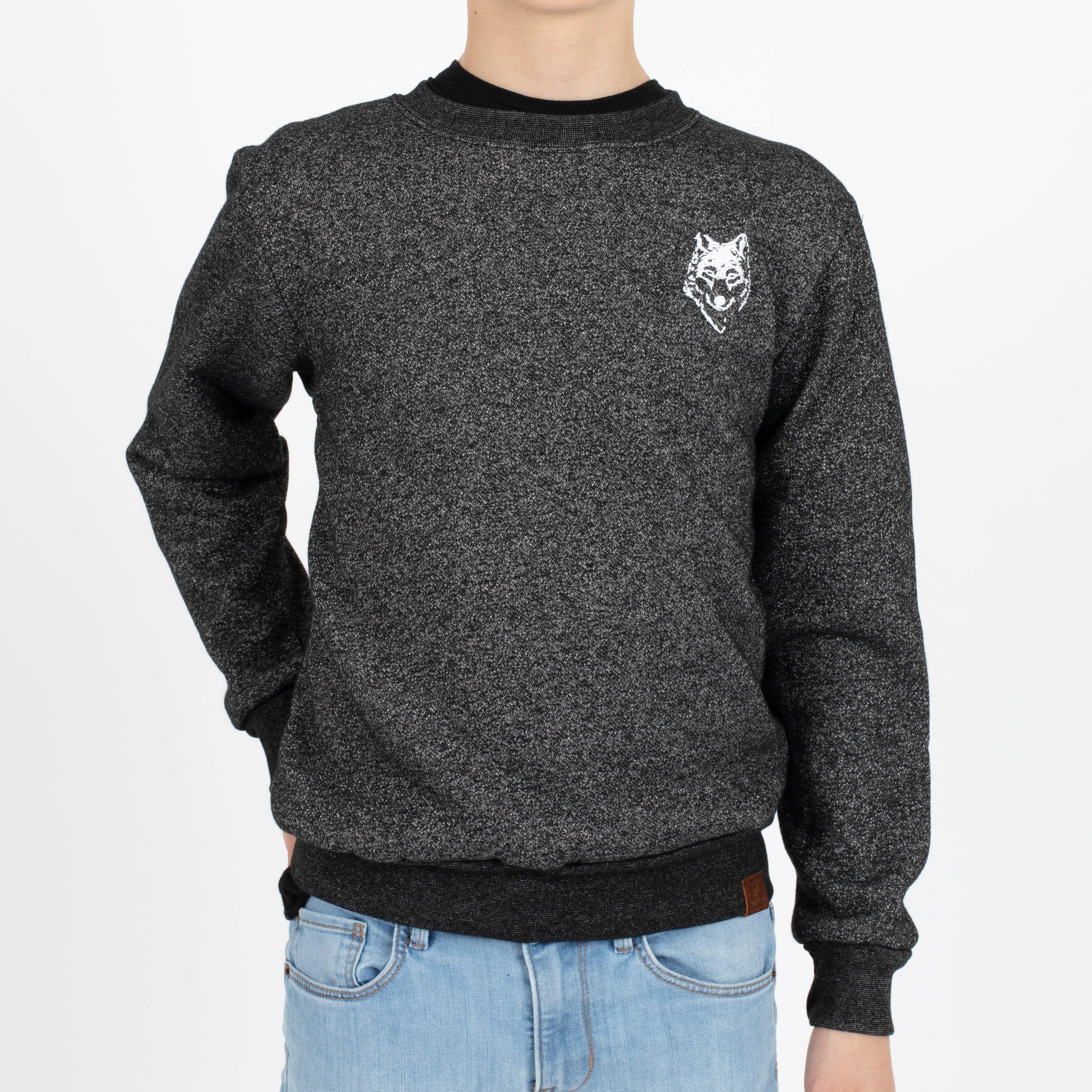 Wolfe Cubs Marled Black Crewneck - Threshold Coffee
