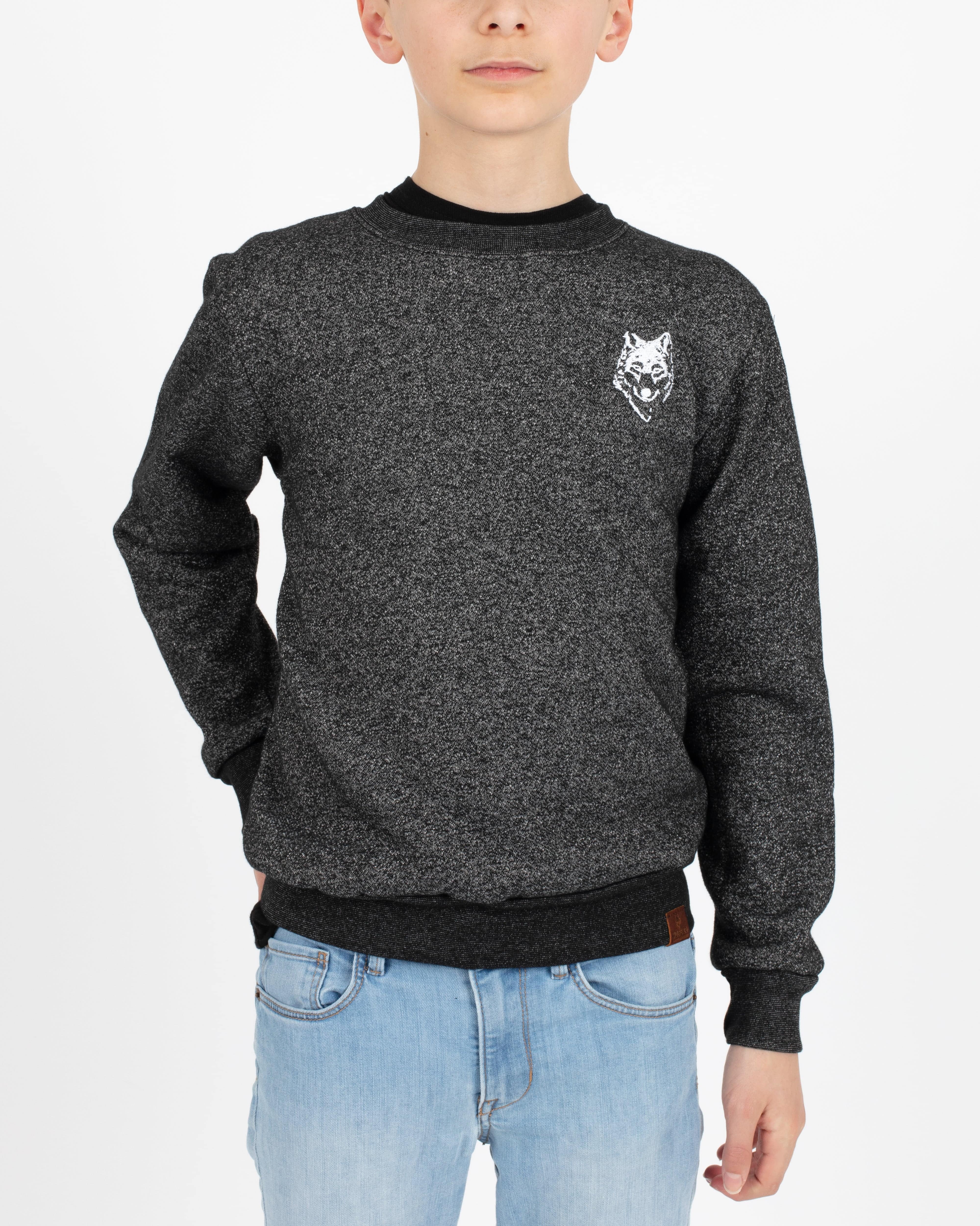 Wolfe Cubs Marled Black Crewneck - Threshold Coffee