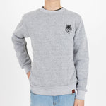 Wolfe Cubs Marled White Crewneck - Threshold Coffee