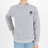Wolfe Cubs Marled White Crewneck - Threshold Coffee