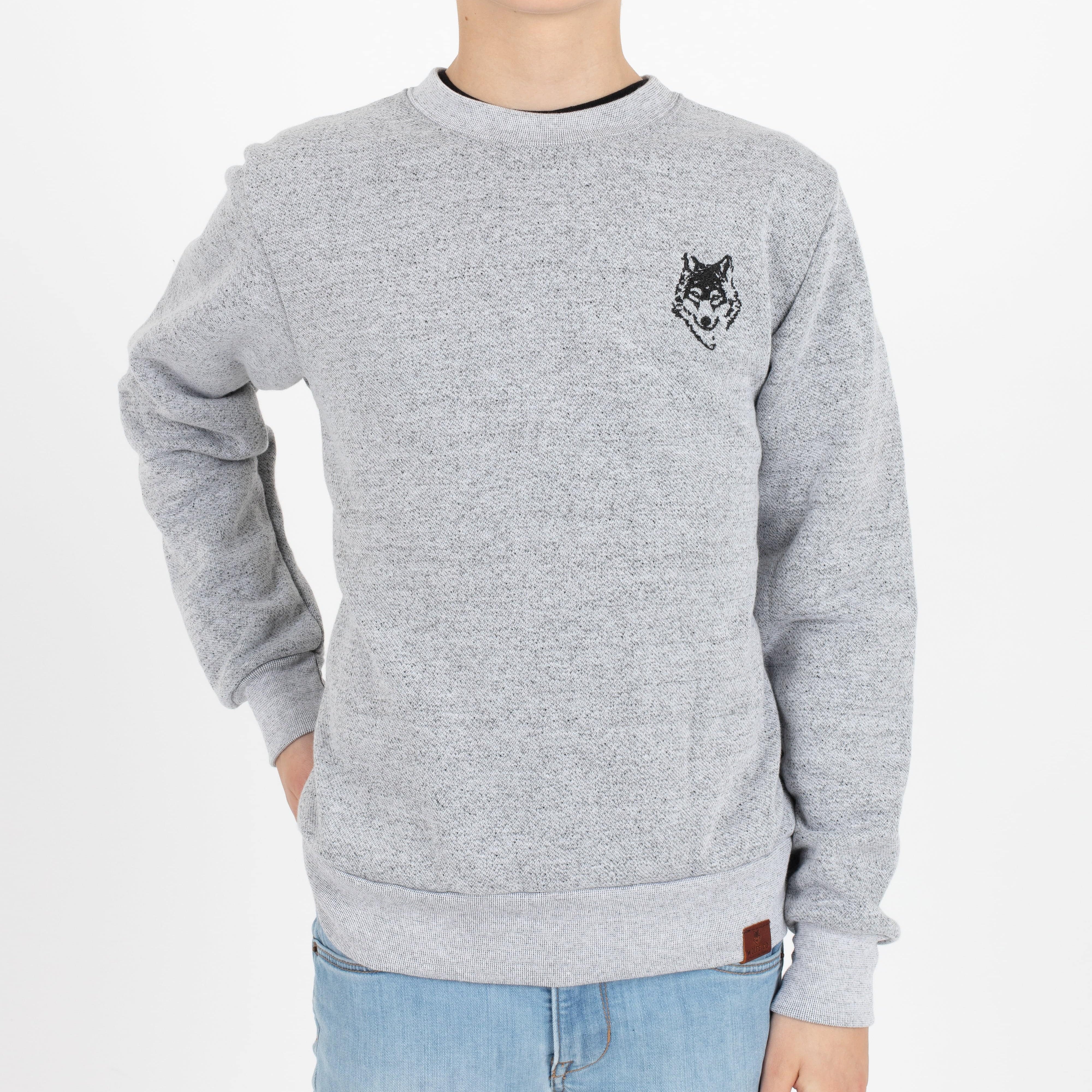 Wolfe Cubs Marled White Crewneck - Threshold Coffee