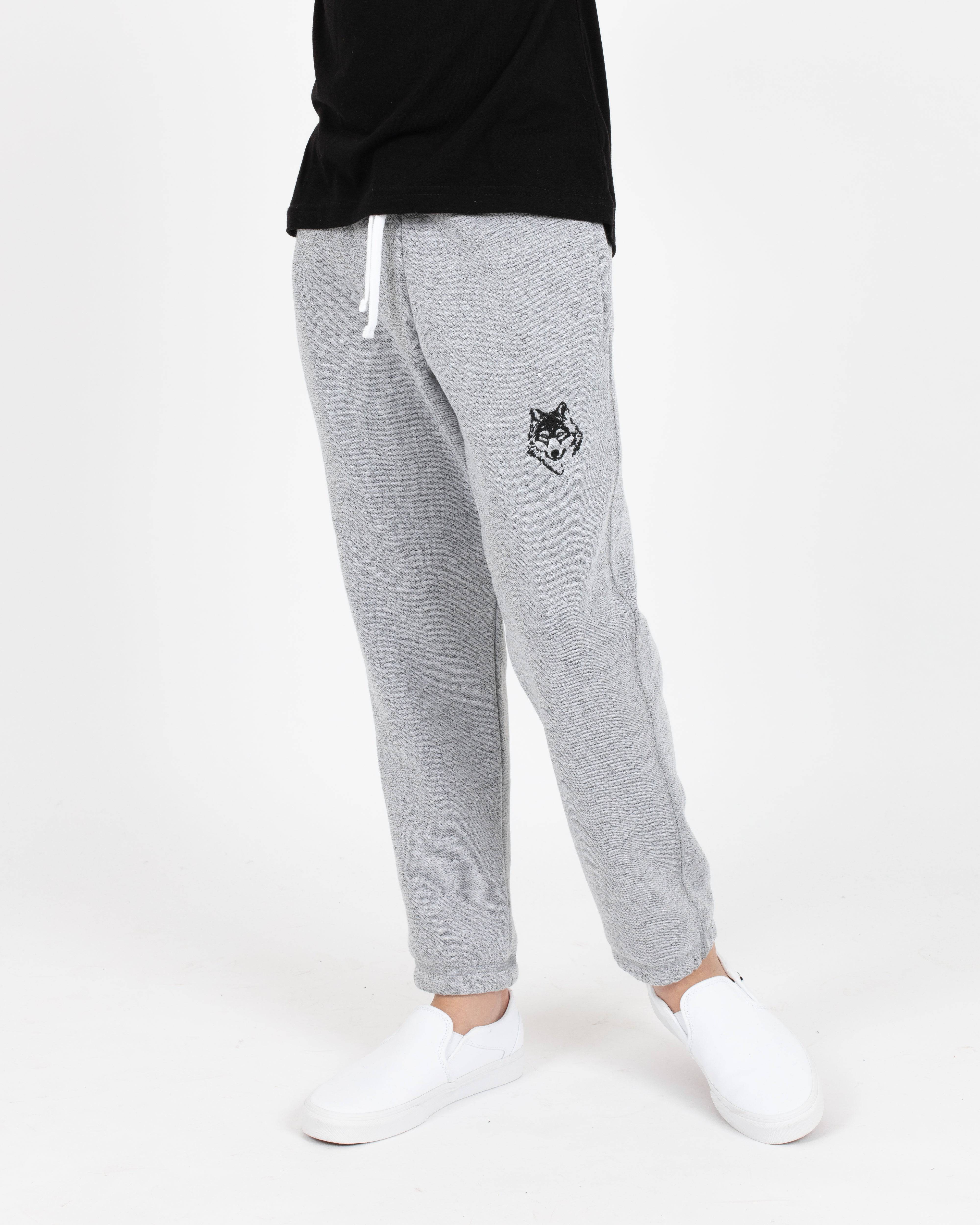 Wolfe Cubs Marled White Sweatpants - Threshold Coffee